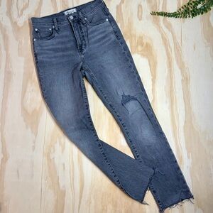 Madewell Perfect Vintage Jeans Cosner Wash Knee Rip High Rise Size 23